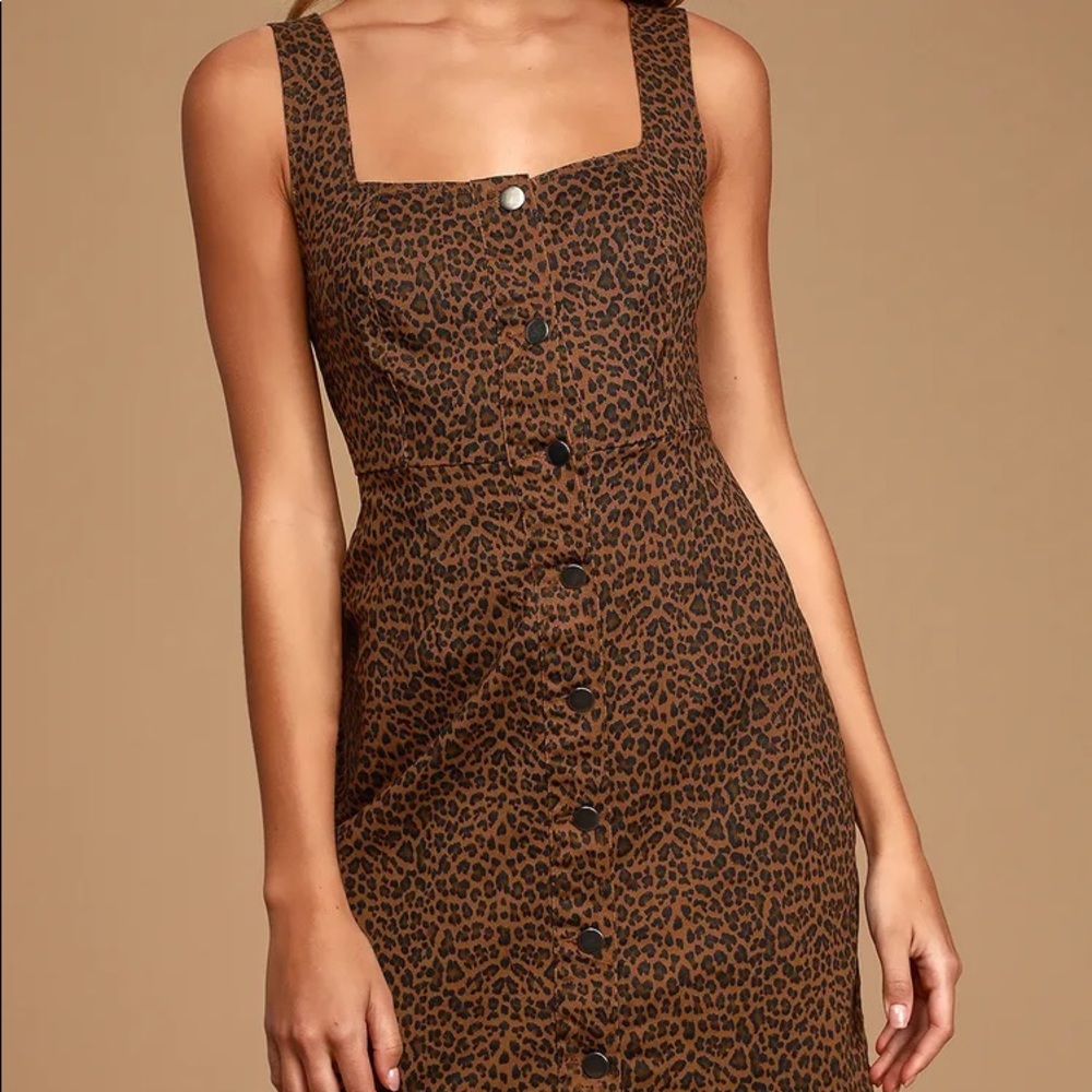 Lulus cheetah print dress